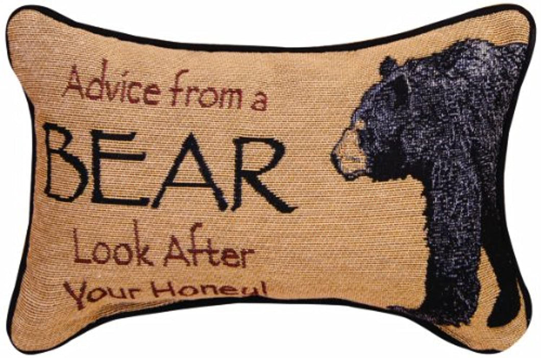 Advice From A Bear Throw Pillow