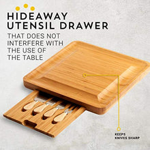 Load image into Gallery viewer, Bamboo Cheese Board Set And Knife Set
