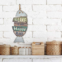 Load image into Gallery viewer, The Lake Is My Happy Place Wood Sign
