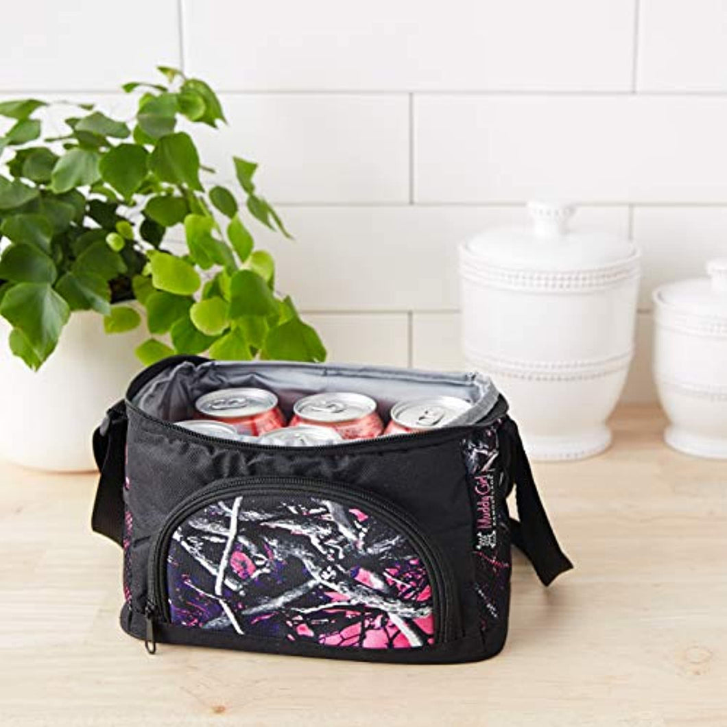 Pink Camo Cooler (Holds 6 Cans)