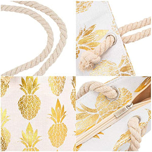 Pineapple Canvas Tote Bags