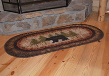 Load image into Gallery viewer, Round Bear &amp; Pine Tree Rug
