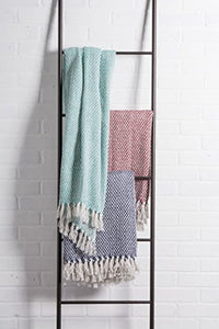 Nautical Blue Woven Throw