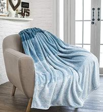 Load image into Gallery viewer, Blue Ombre Fleece Blanket
