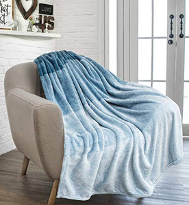 Blue Ombre Fleece Blanket