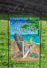 Load image into Gallery viewer, Happy Hour Beach Garden Flag
