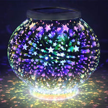 Load image into Gallery viewer, Star Color Changing Mosaic Solar Light
