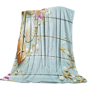 Seashell Beach Fleece Blanket