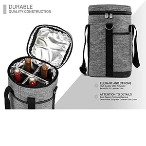 4 Bottle Wine Cooler Bag