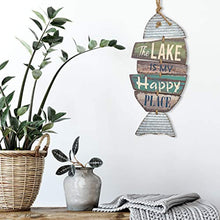 Load image into Gallery viewer, The Lake Is My Happy Place Wood Sign
