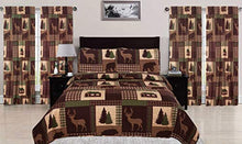 Load image into Gallery viewer, Brown Deer &amp; Bear Patchwork Quilt Set
