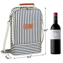 Load image into Gallery viewer, Two Bottle Wine Cooler Tote
