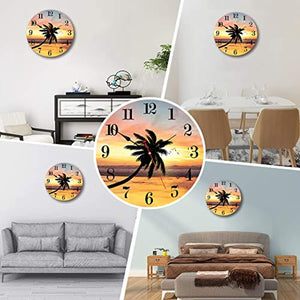 Beach Sunset Wall Clock