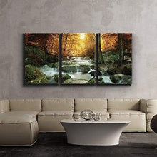 Load image into Gallery viewer, Waterfall Forest Scene Canvas
