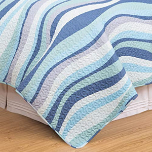 Blue Wave Bedding Set