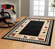 Load image into Gallery viewer, Black Bear Wildlife Rug 3&#39;6&quot; X 5&#39;6&quot;
