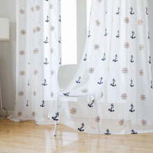 Load image into Gallery viewer, Sheer Anchor Curtains (Set of 2)
