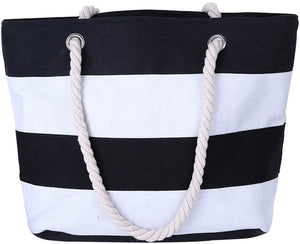 Stripe Canvas Tote Bags