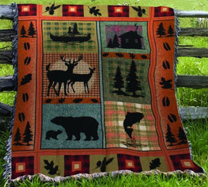 Wild Life Tapestry Throw