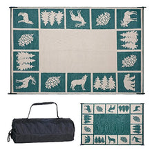 Load image into Gallery viewer, Reversible Green Outdoor Camping Mats
