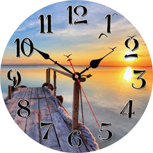 Load image into Gallery viewer, Sunset With A Dock Clock
