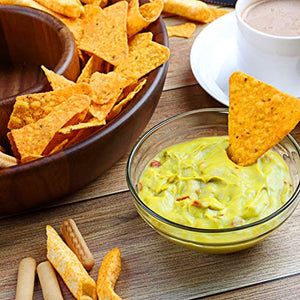 Premium Wood Chip & Dip Serving Set