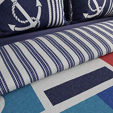 Load image into Gallery viewer, Blue Anchor Bedding Set
