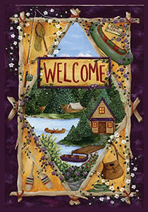 Cabin Welcome Flag