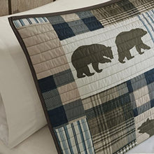 Load image into Gallery viewer, Brown &amp; Blue Quilt Set
