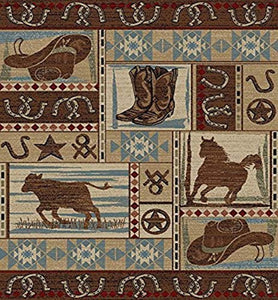 Western Area Rug 2'3" X 3'3"