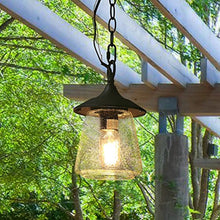 Load image into Gallery viewer, Glass Globe Outdoor Hanging Light
