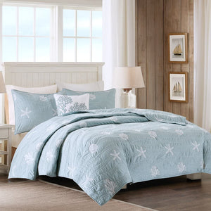 Blue Coral and Sea Bedding Set