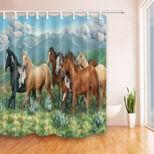 Load image into Gallery viewer, Horse Shower Curtain with Hooks
