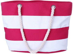 Stripe Canvas Tote Bags