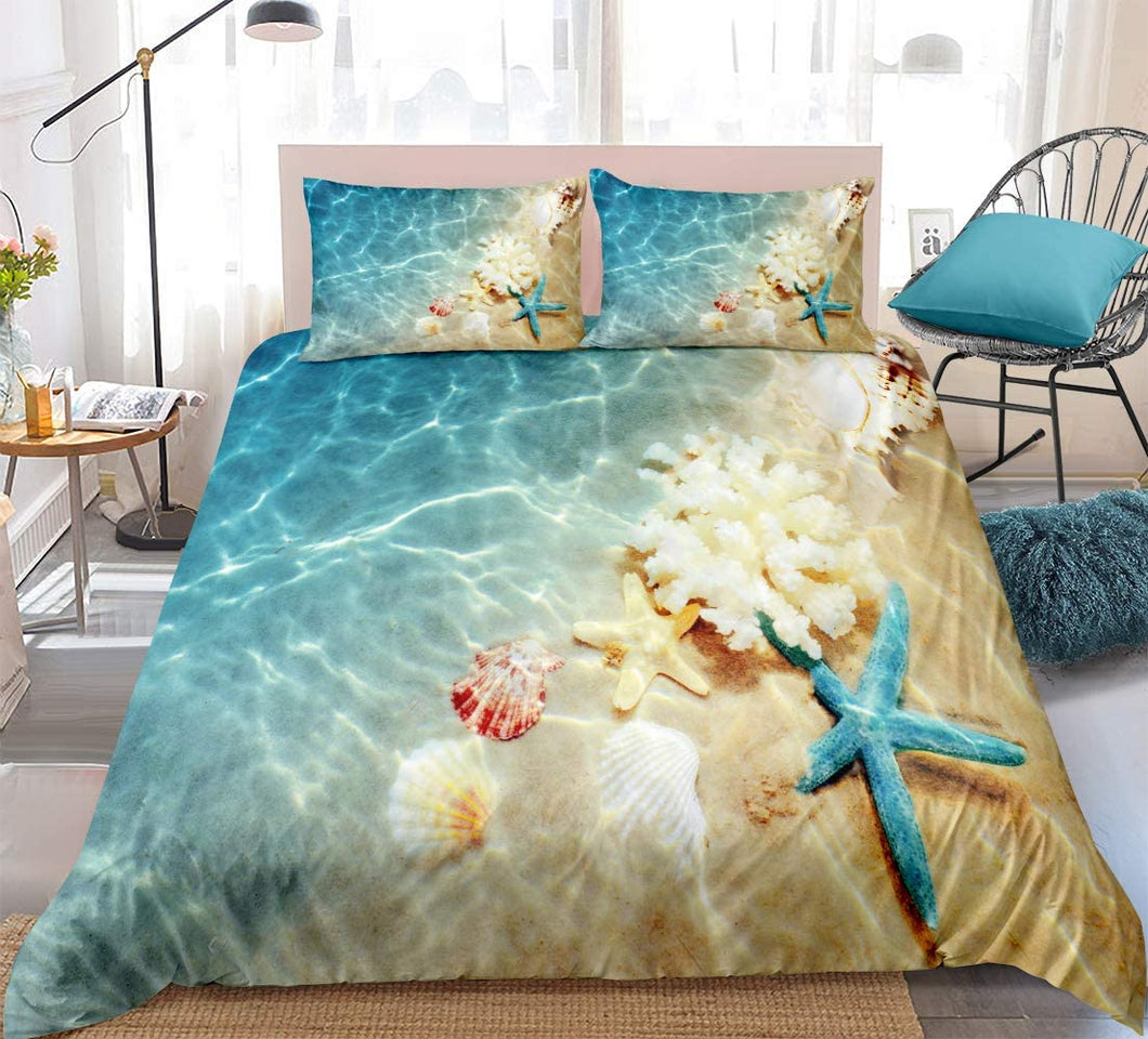 Ocean Floor Duvet Cover Set