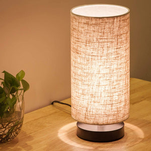 Linen Nightstand Lamps