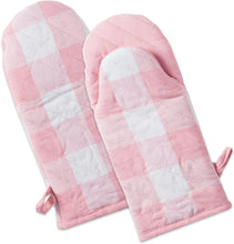 Load image into Gallery viewer, Plaid Oven Mitts (Set of 2)
