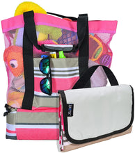 Load image into Gallery viewer, Beach Bag Totes with Beach Mats
