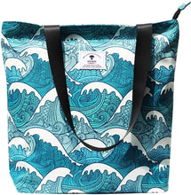 Load image into Gallery viewer, Waves Tote Bag
