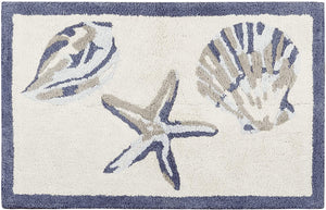 Blue Sea Life Bathroom Rugs