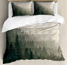 Load image into Gallery viewer, Green Tree Duvet Bedding Set
