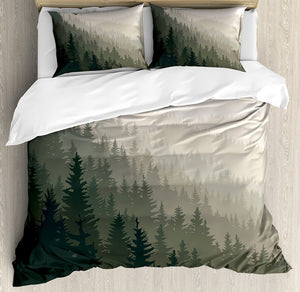 Green Tree Duvet Bedding Set