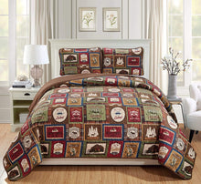 Load image into Gallery viewer, Plaid Wilderness Quilt Set
