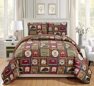 Plaid Wilderness Quilt Set