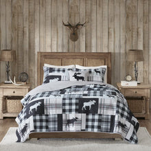 Load image into Gallery viewer, Black &amp; Grey Quilt Set
