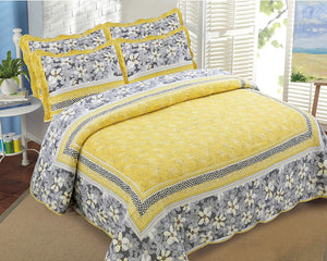 Yellow Floral Bedding Set