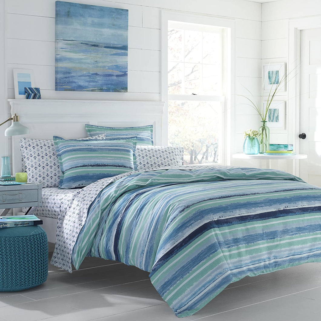 Multi Blue Bedding Set