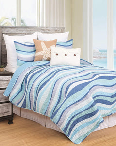 Blue Wave Bedding Set