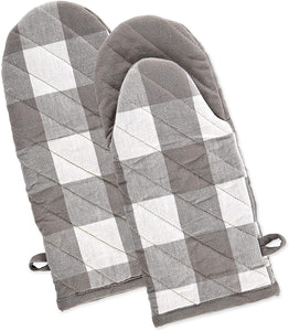 Plaid Oven Mitts (Set of 2)