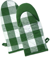 Load image into Gallery viewer, Plaid Oven Mitts (Set of 2)
